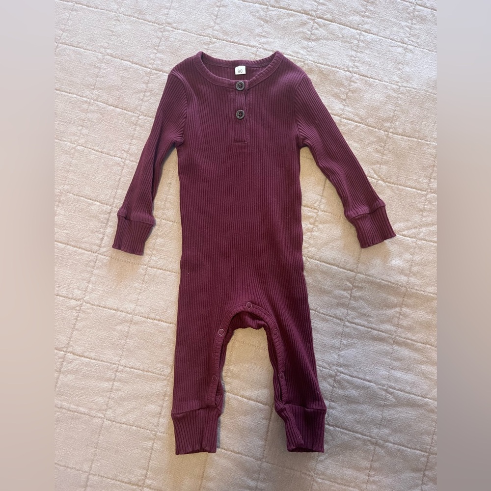 Maroon Footless One Piece